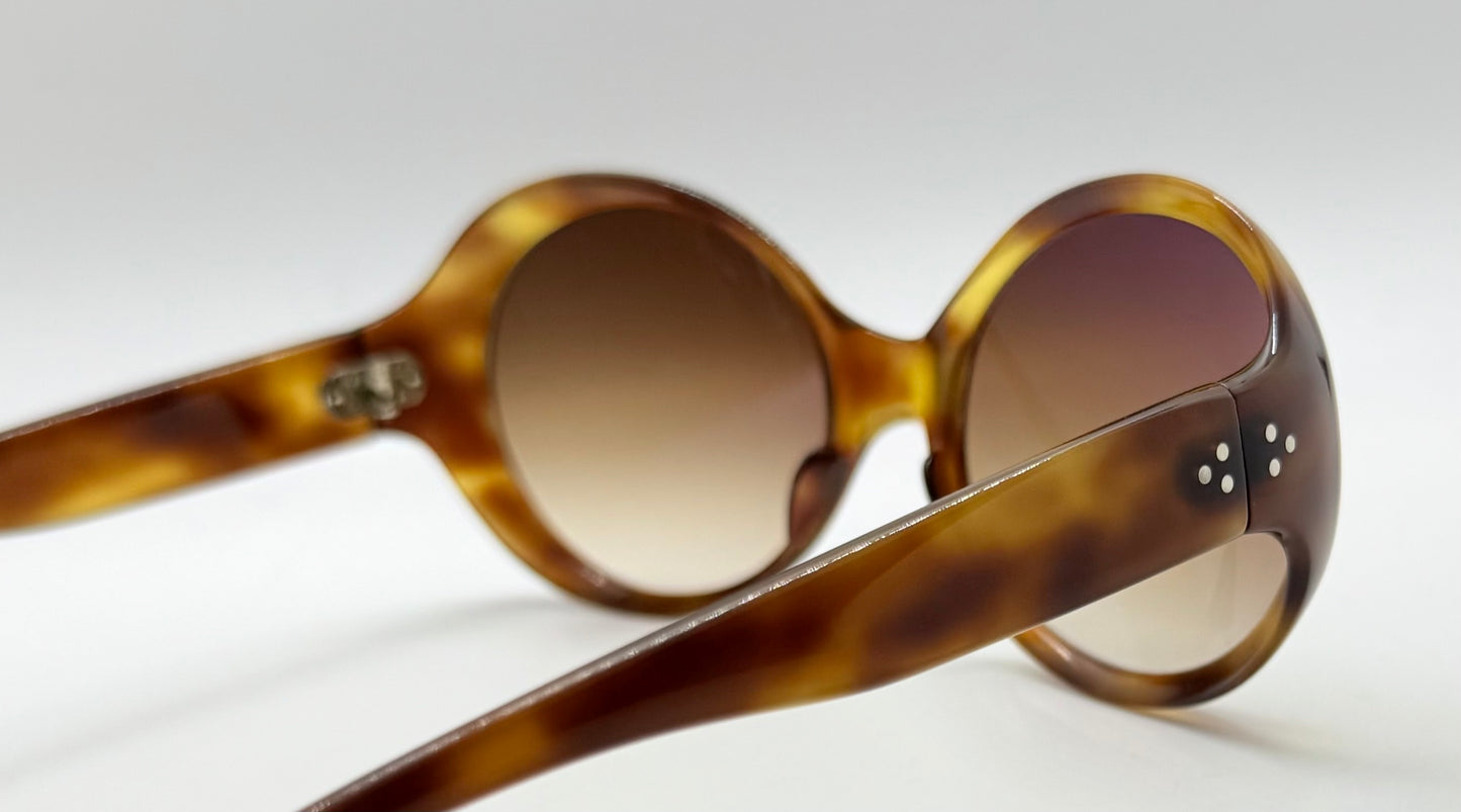 V. Laba Paris 2308-1960s French Artisan Sunglasses w/ New, Custom Berko’s Designs Gradient Lenses