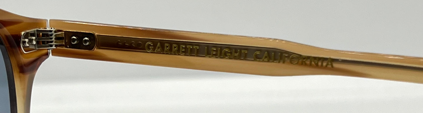 Garrett Leight Riley BTF Sunglasses w/New Pacific Blue Custom Lenses-Full Kit-Unworn-48mm