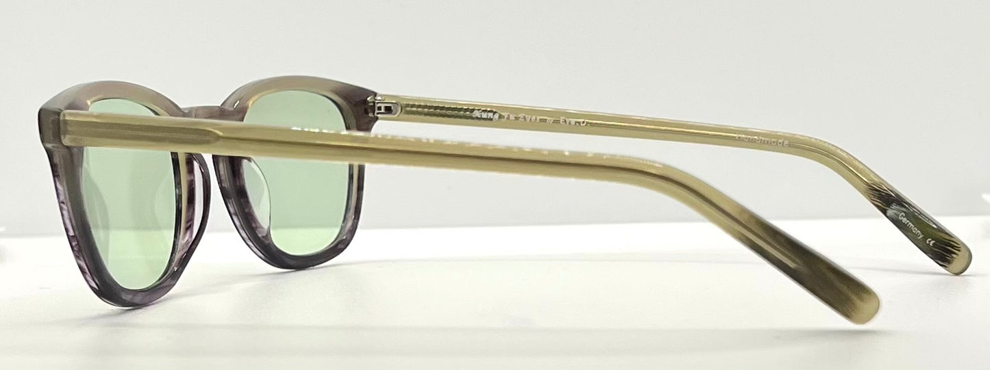 Kung Fu Eyes by Eve.D. 1031 with New, Custom Green Tint Lenses-Y2K Sunglasses