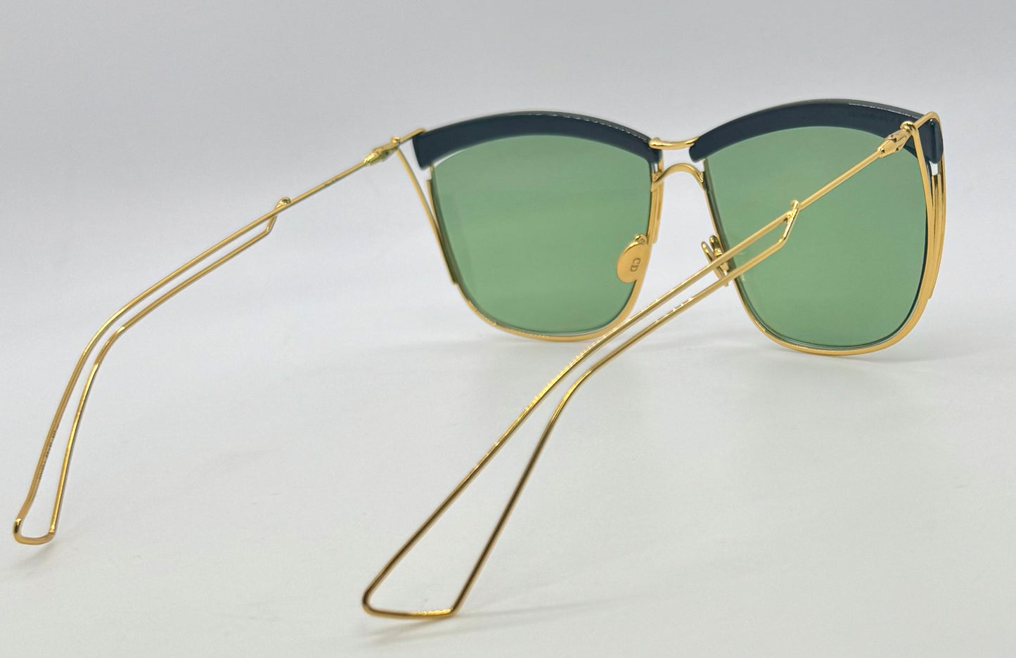 DiorSoElectric Rare Gold Green Sunglasses-Full Kit Authentic-Deadstock/New