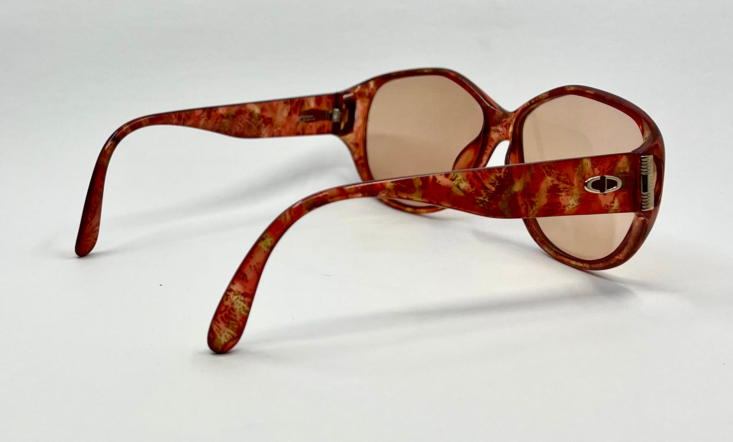 Christian Dior 2497 Optyl Red/Gold Marble- 80s VINTAGE Sunglasses-Germany-62mm