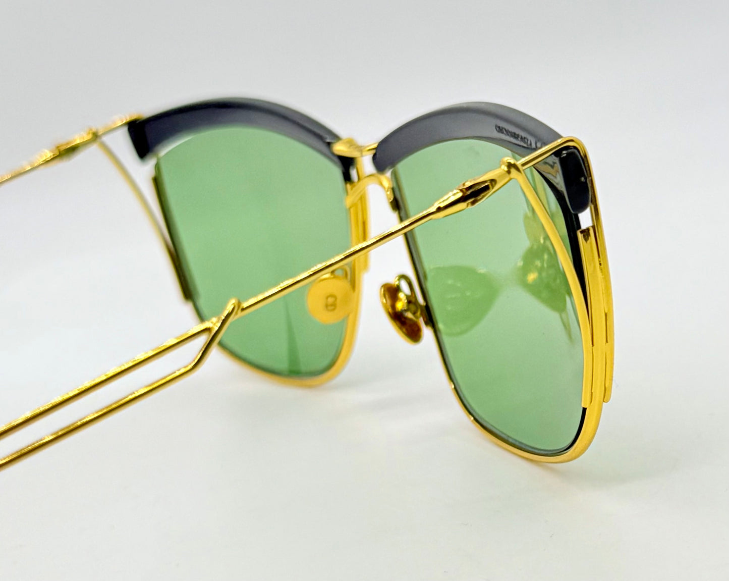 DiorSoElectric Rare Gold Green Sunglasses-Full Kit Authentic-Deadstock/New