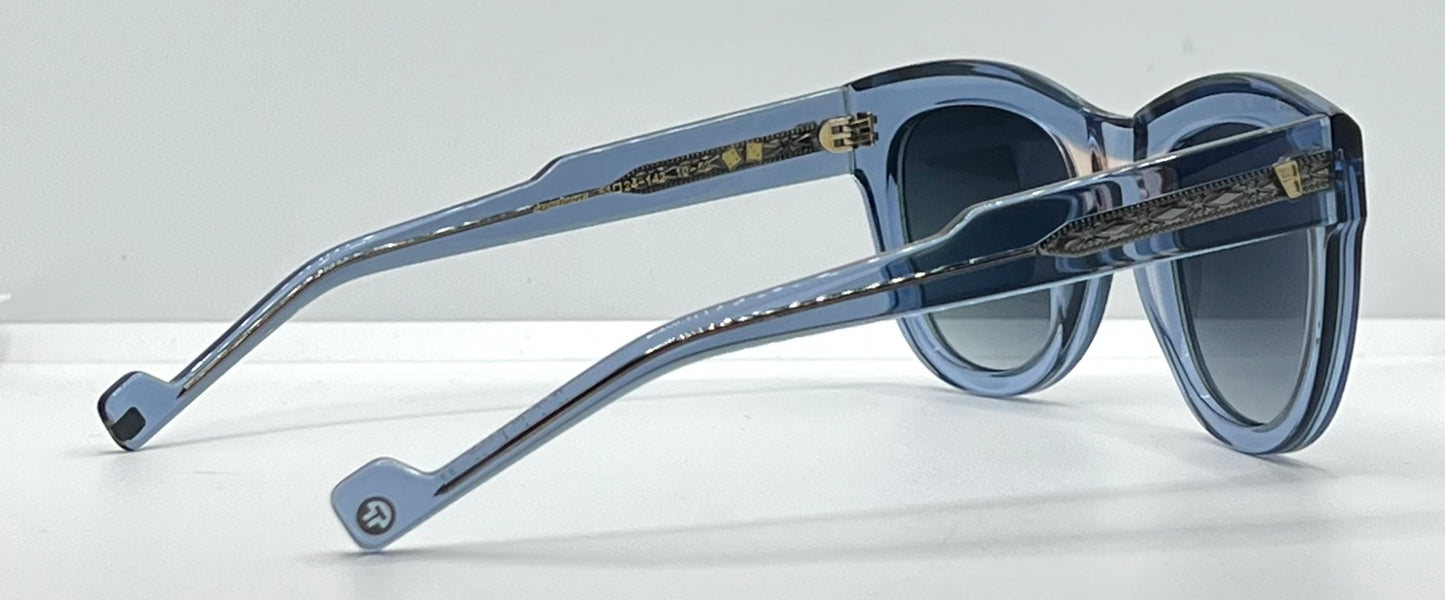 Entourage of 7 Sycamore-Ice Blue 51-24-142 Grey Gradient Sunglasses-New/Unworn