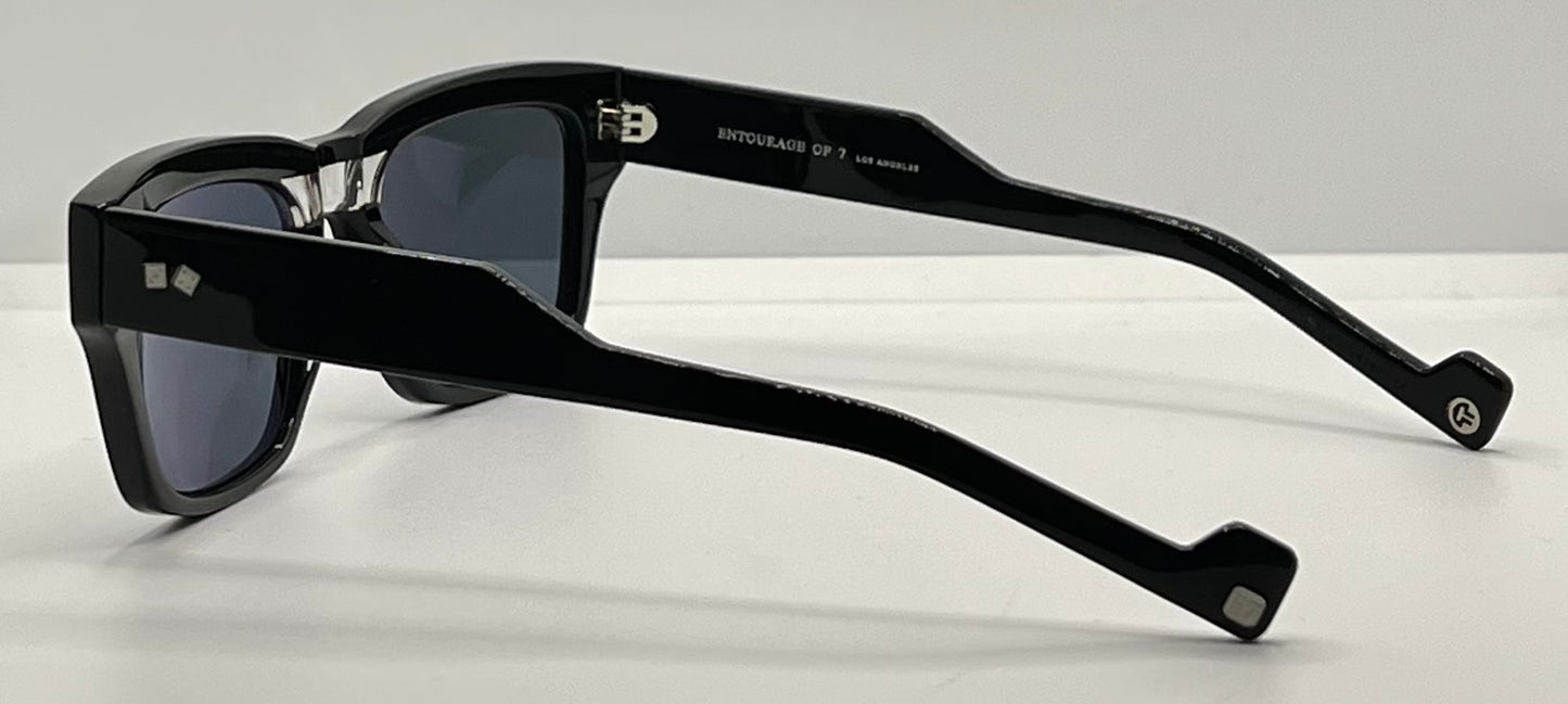 ENTOURAGE OF 7 – RUNYON Sunglasses– 2 Tone Black Frame-Full Kit-New/Unworn-54mm
