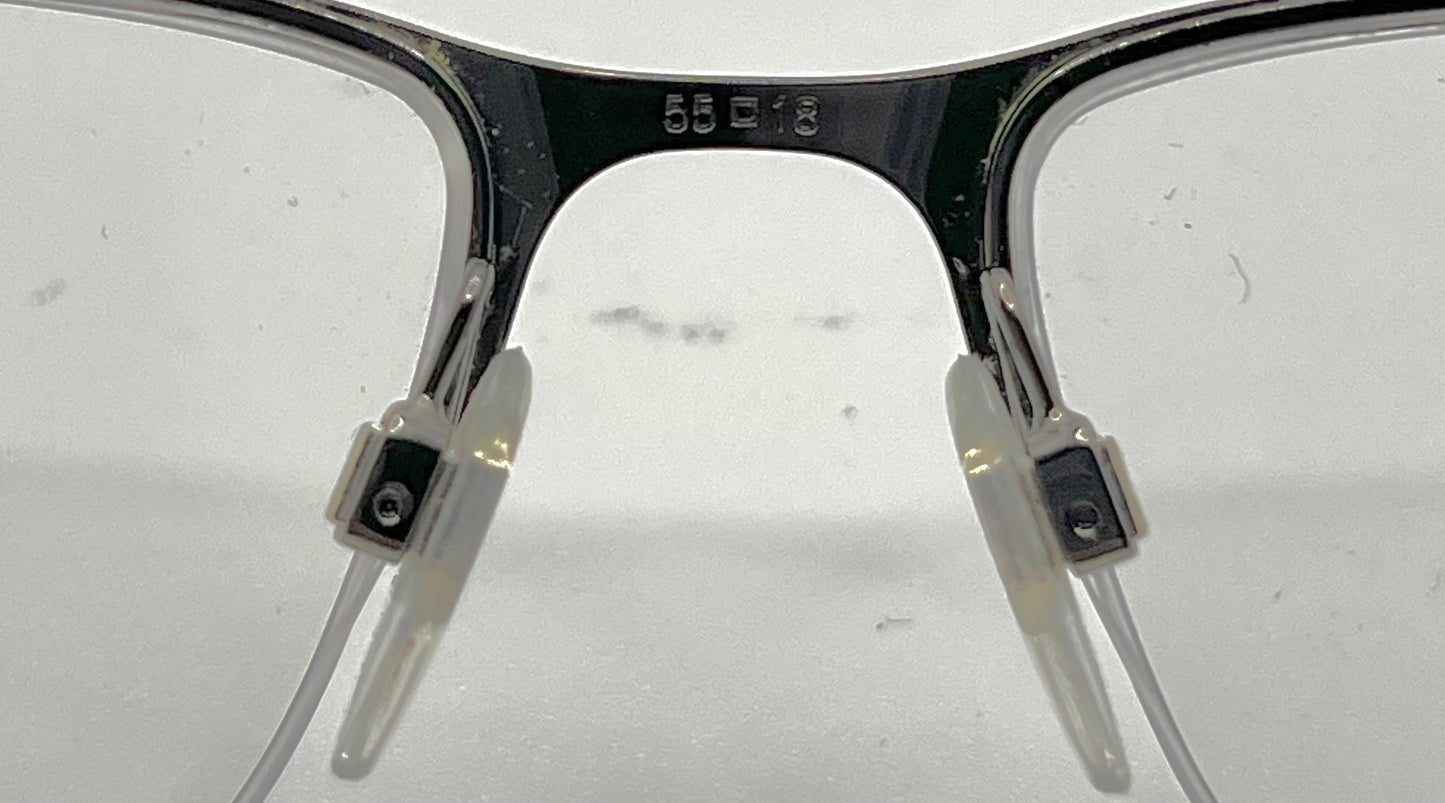 Burberry B1282 1008 Semi-Rimless Tortoise Glasses 55mm – Made in Italy