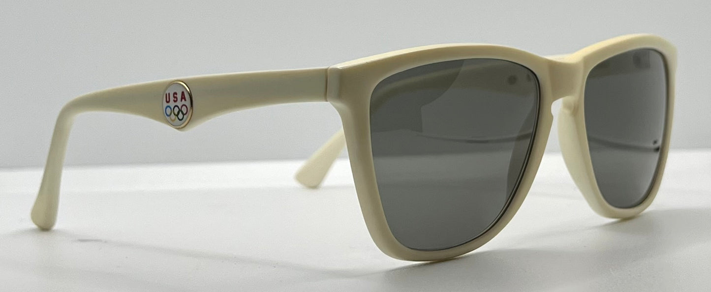 USA Olympic Vintage Sunglasses-Ivory Frame-36USC380 – Deadstock-Rare LA Era Collectible