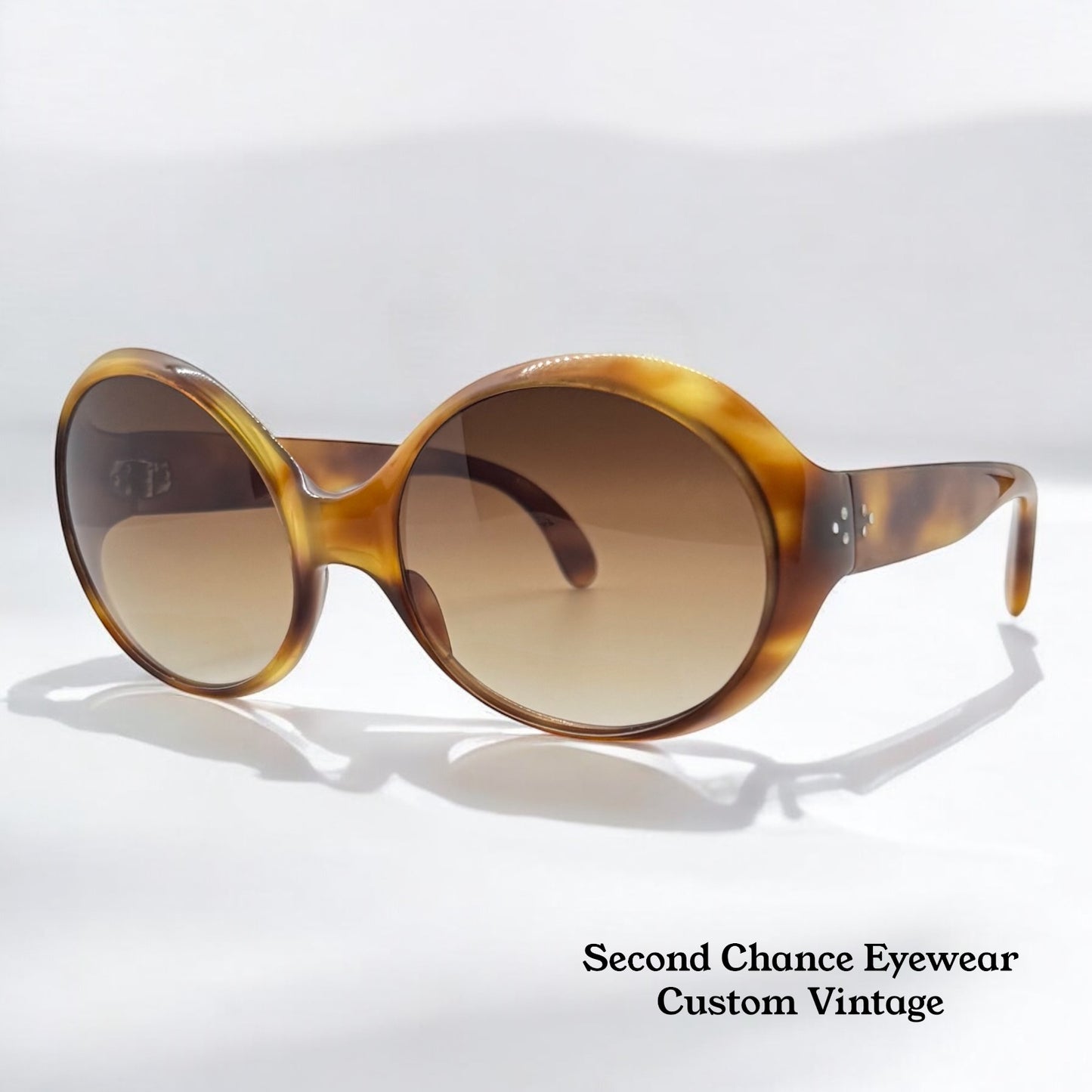 V. Laba Paris 2308-1960s French Artisan Sunglasses w/ New, Custom Berko’s Designs Gradient Lenses