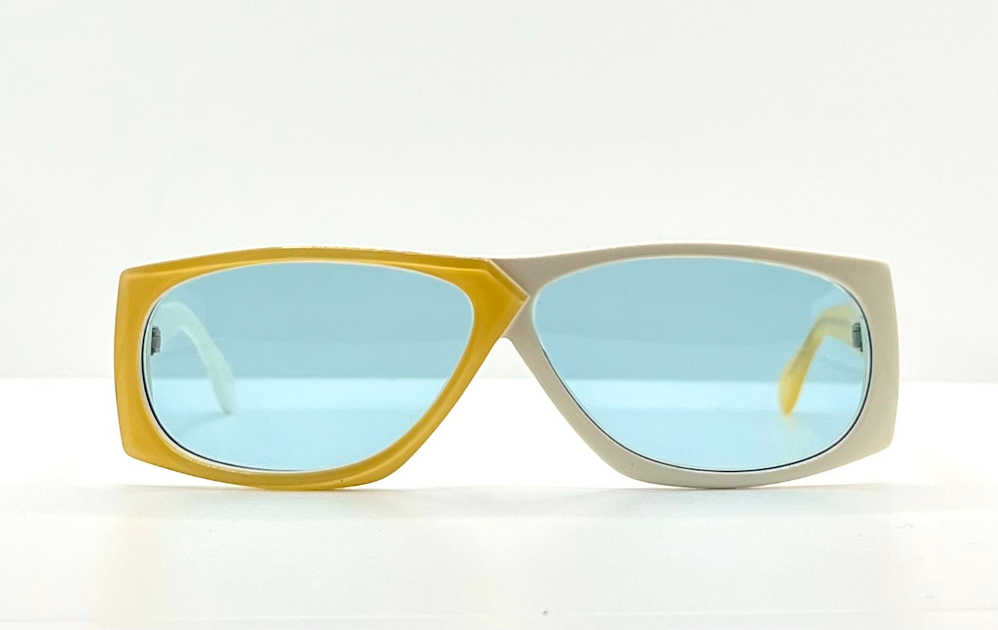 Vintage Silhouette M3038/20 Two-Tone Sunglasses Austria Custom Blue Lenses 135mm