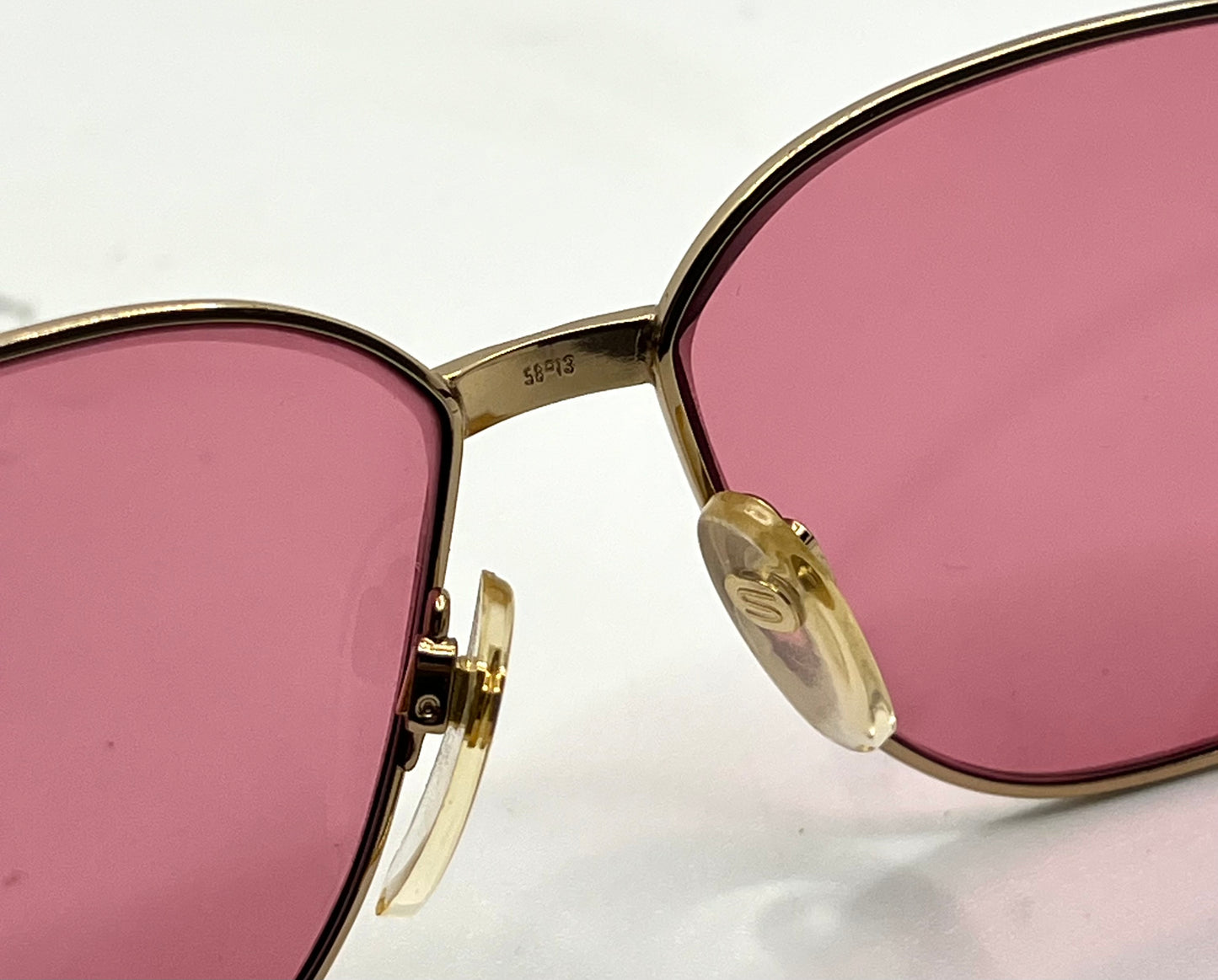 Silhouette M 6104/20 V6055 VINTAGE Sunglasses w/New Solid Pink Custom Lenses-58mm-Unworn/NOS