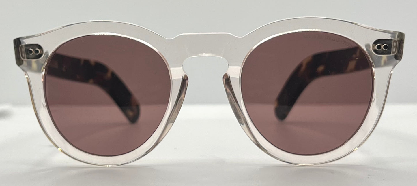 Cutler and Gross CGSN 0734 Crystal/Tortoise Sunglasses-50mm-New/Unworn-Full Kit