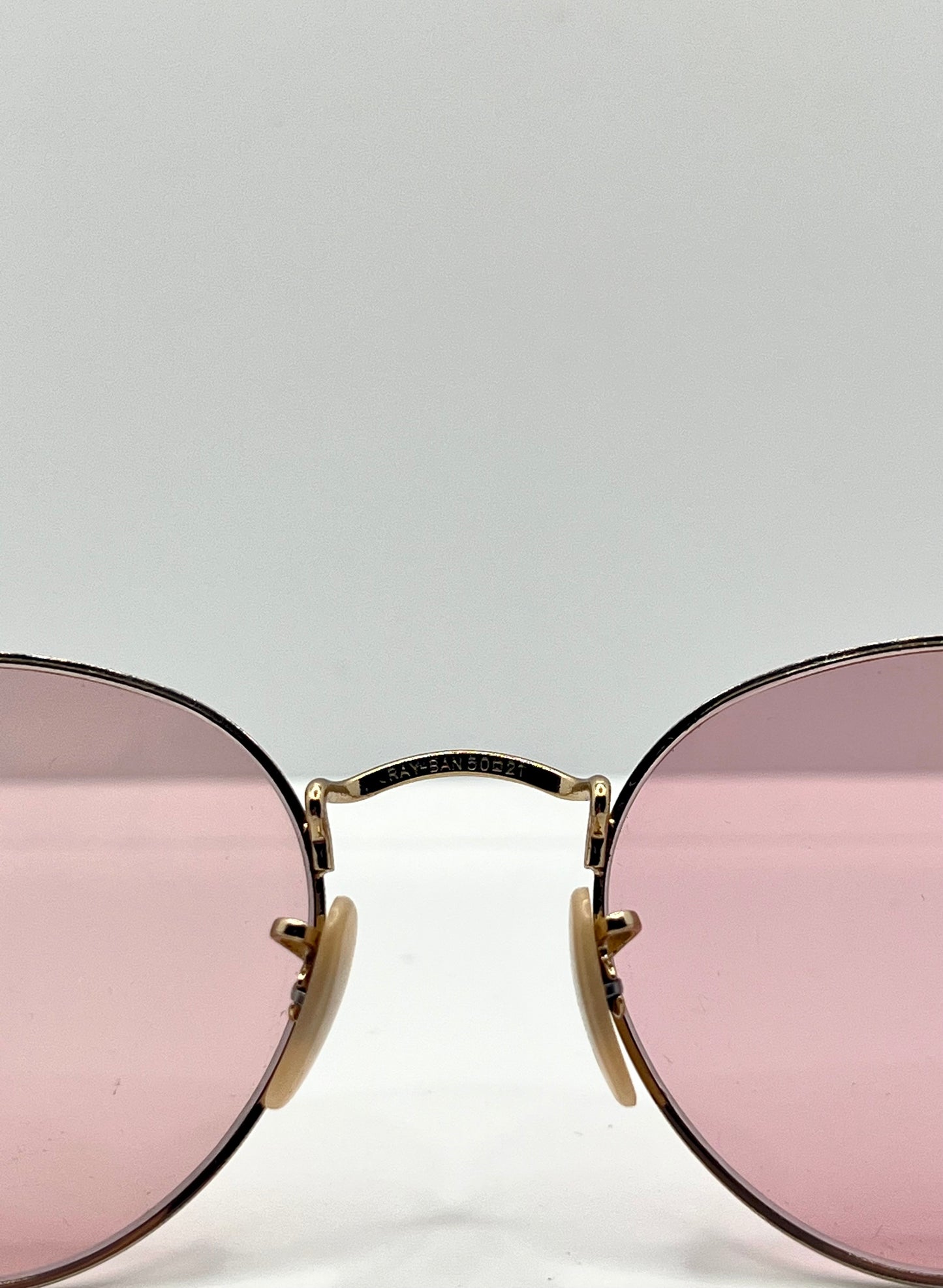 Deadstock Ray-Ban RB3447 Gold – Pink Champagne Tint Custom Lenses