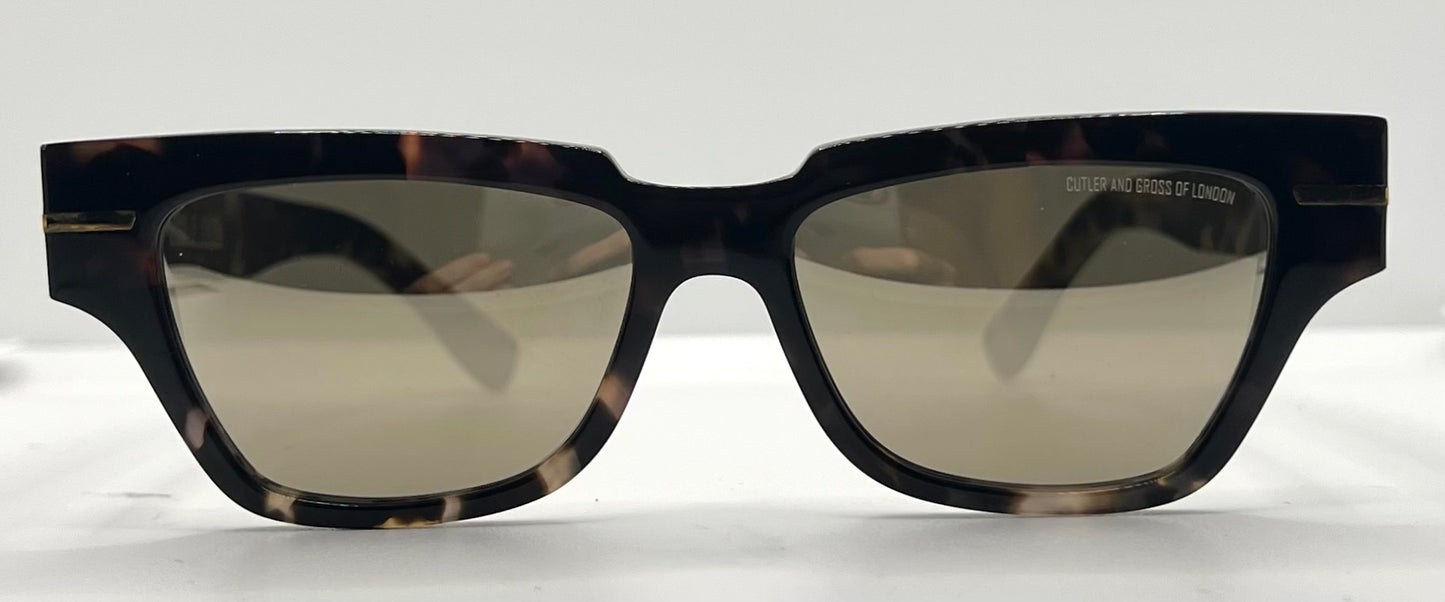 Cutler and Gross M1349 C03 Handmade Sunglasses-Tortoise-54mm-New/Full Kit