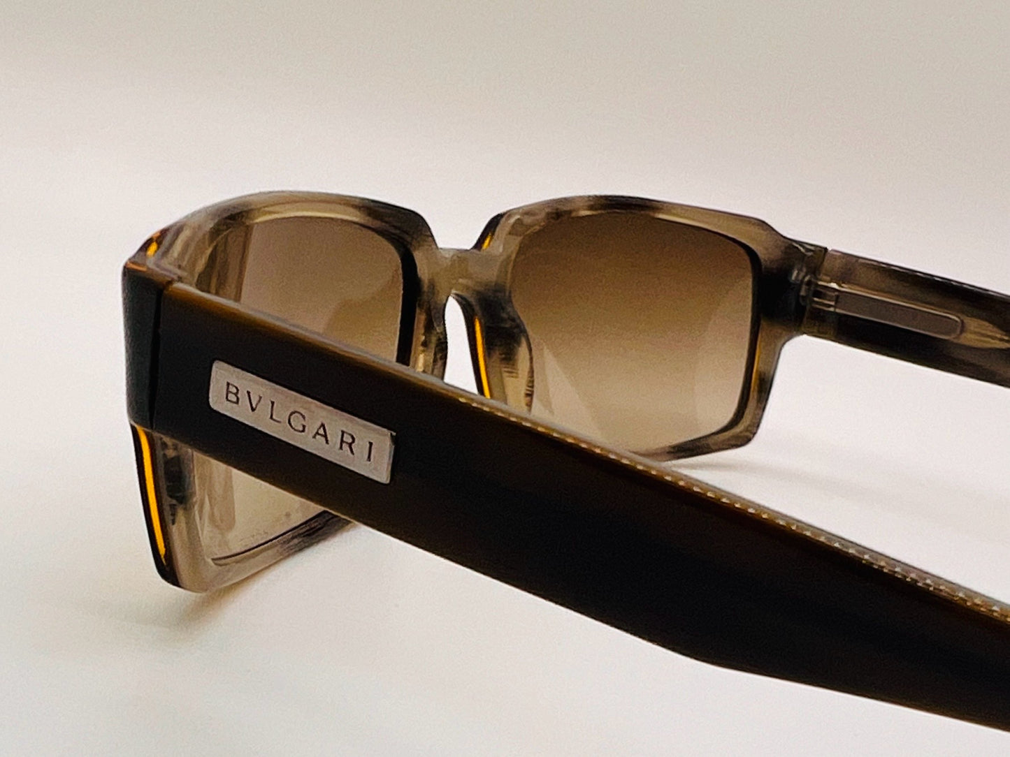 Bvlgari BV715 707/13 Sunglasses – Black Frame with Brown Gradient Lenses