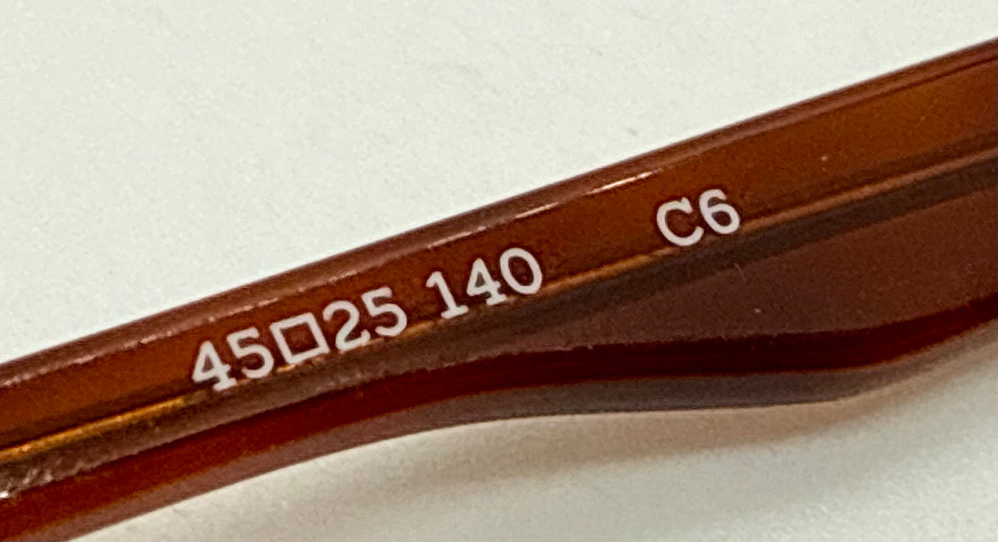 SEE 0528 Core Collection C6 45mm Sunglasses w/New, Light Blue Day/Night CUSTOM Lenses