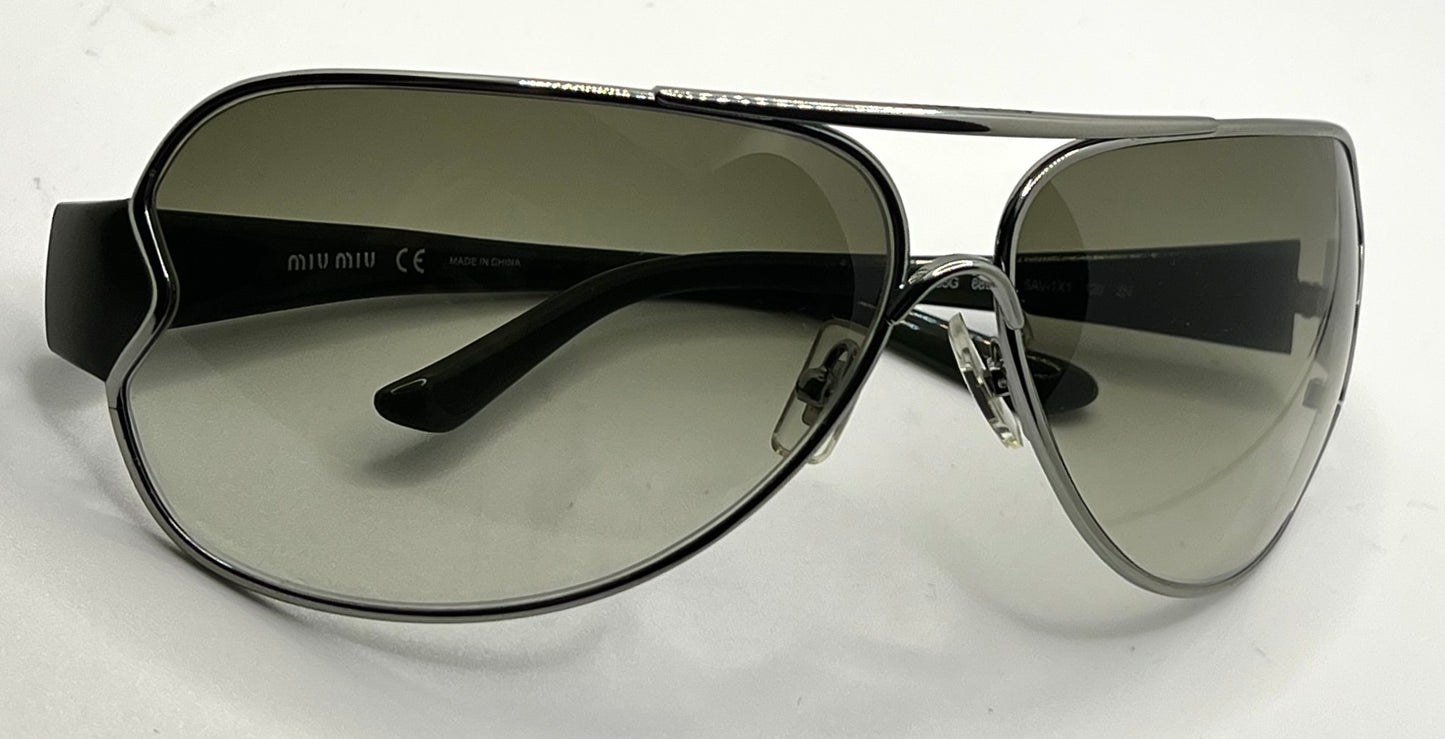 MIU MIU SMU55G 5AV-1X1 Shield Sunglasses-Gradient Lenses-68mm-New/Unworn-Full Kit