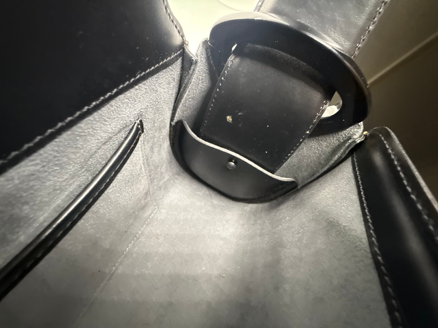 Louis Vuitton VINTAGE Epi Leather Black Camera Shoulder Bag France