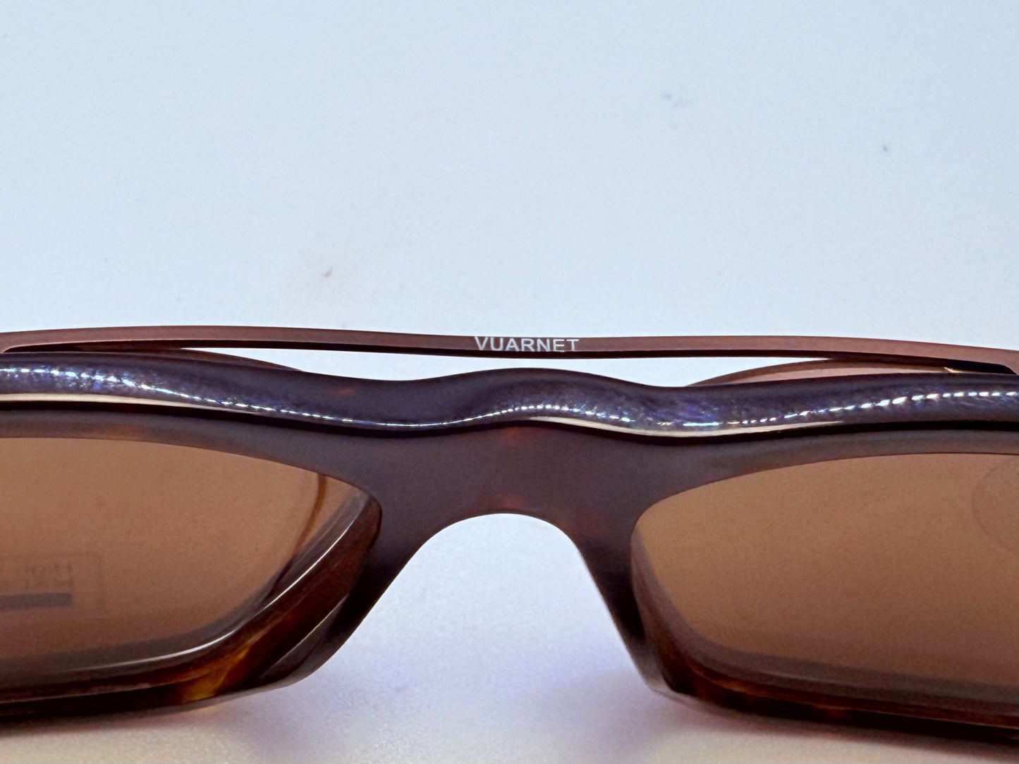 Brand New/Unworn Vuarnet VL1404 0002 Sunglasses – Dark Tortoise with SX2000 Clip-On Lenses