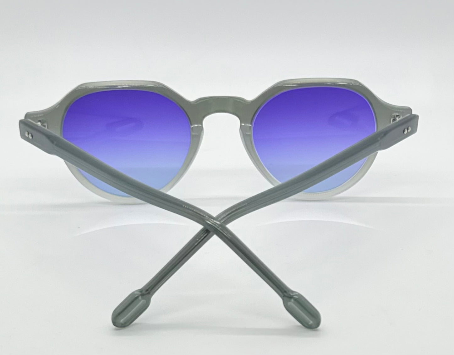 ODETTE LUNETTES STUART 4029 w/New Gradient Violet Customs Lenses-France-New / Unworn
