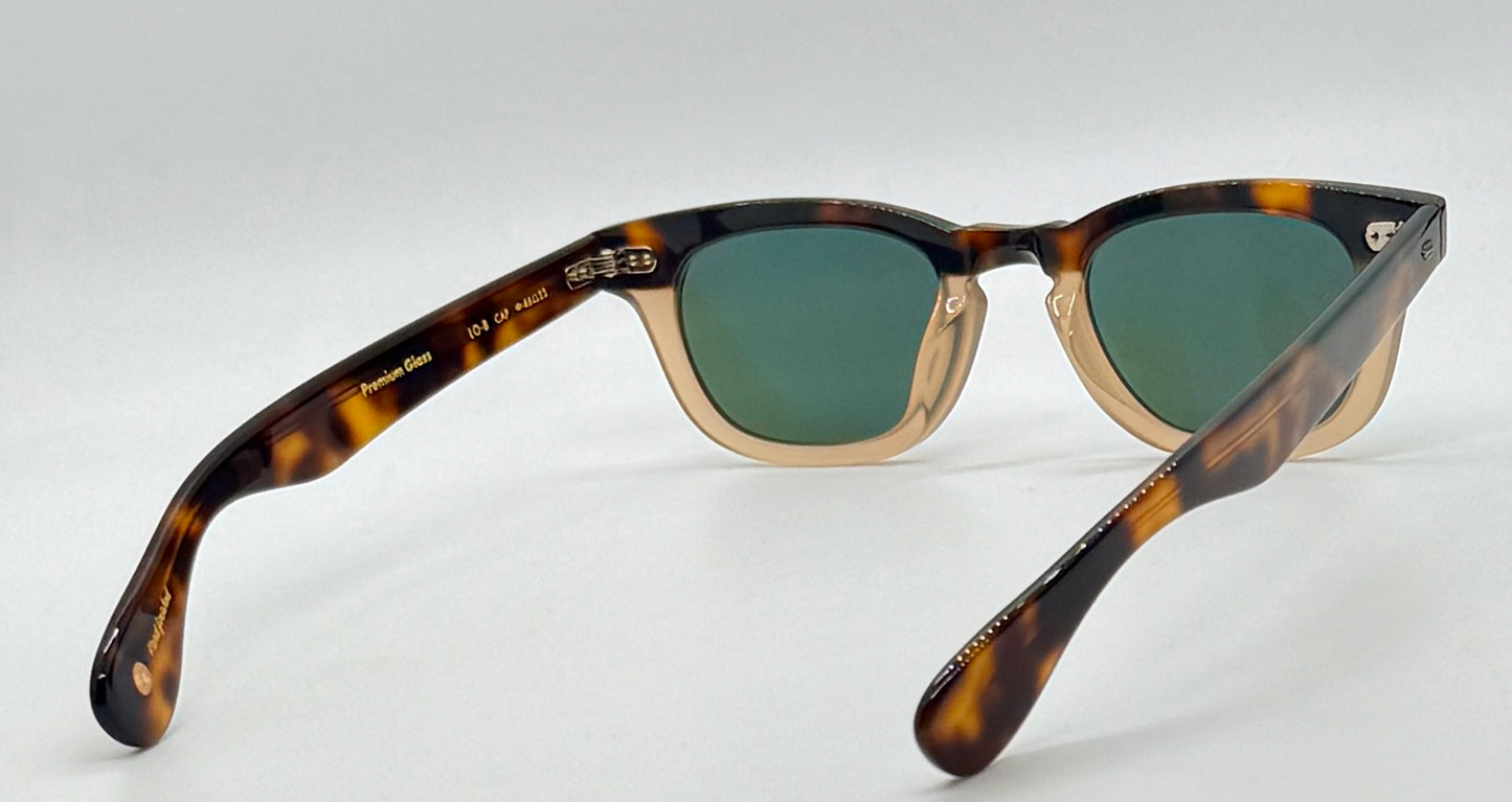 Garrett Leight LO-B Cap Sunglasses 46-23/Premium Glass-Tortoise-New/Unworn-Full Kit