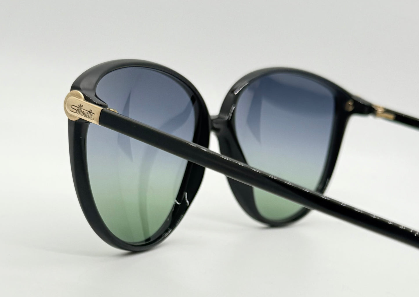 Silhouette M 1709 C 5504 Vintage Sunglasses w/New Blue-to-Green Custom Gradient Lenses