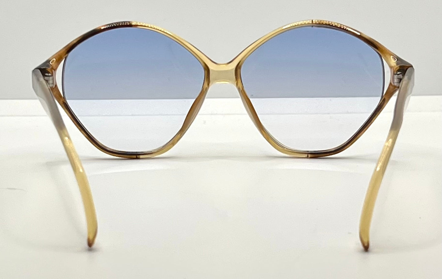Playboy 4548 80 Vintage Sunglasses w/New Sky Blue Gradient Custom Day/Night Tinted Lenses-56mm