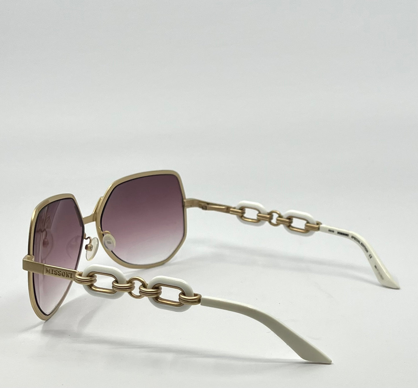 Missoni MI66601 Special Edition White/Gold Sunglasses – Deadstock Unworn