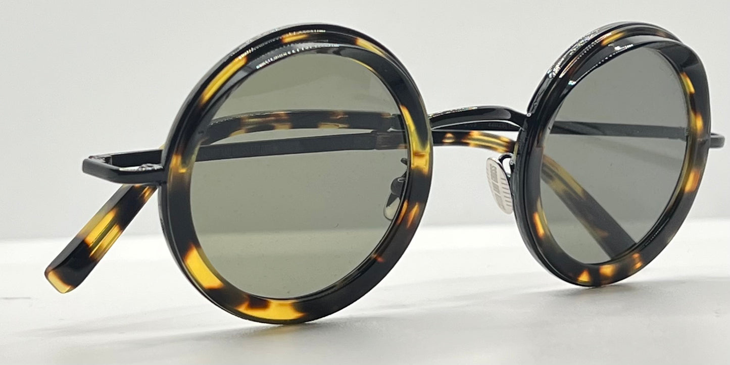 Cutler and Gross 1277 C03 Round Tortoise Sunglasses– New/Unworn-Full Kit-44mm