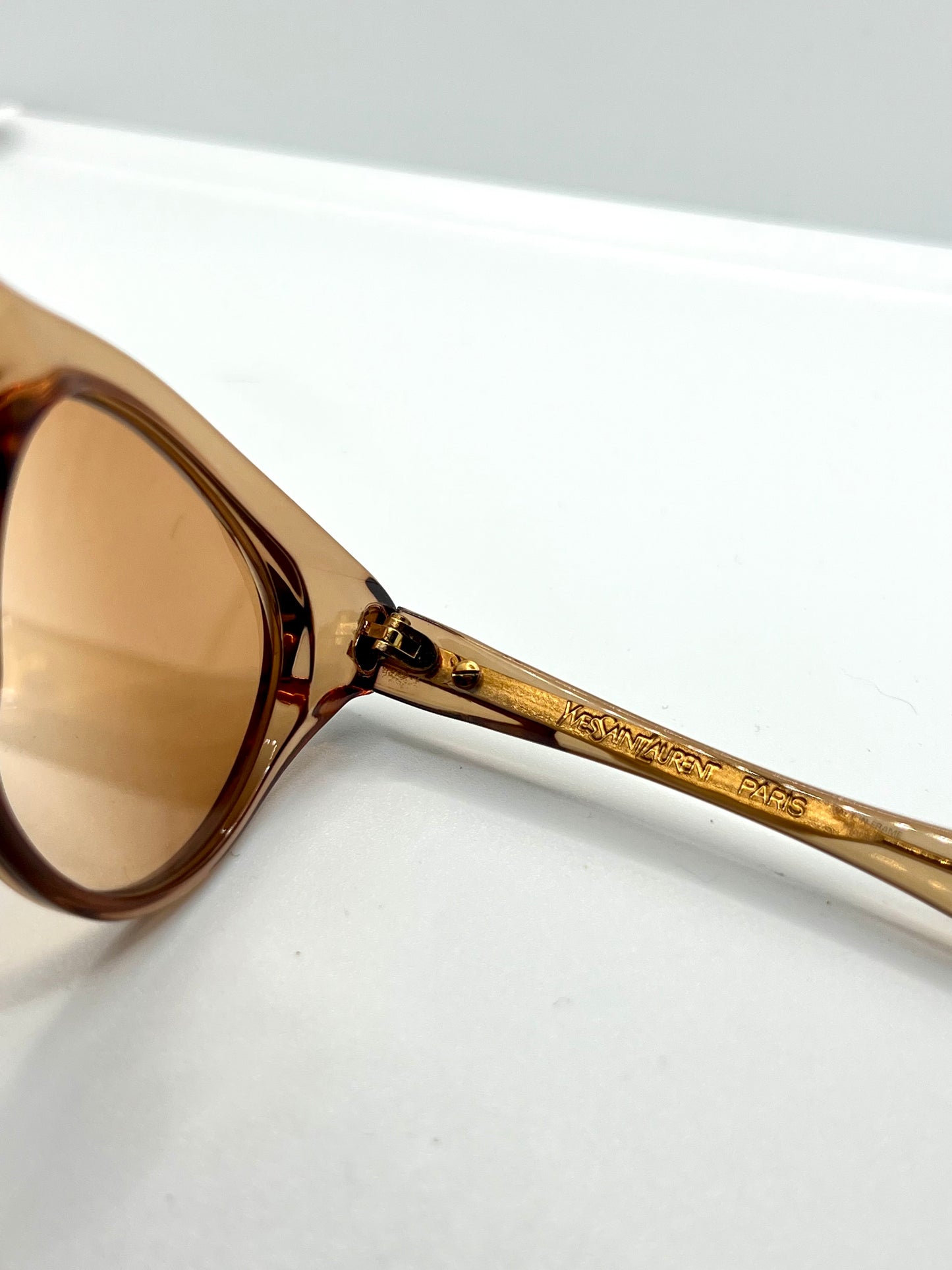 YSL “PROCRIS”-Honey Crystal Sunglasses-Vintage 1980s Deadstock-France – NOS