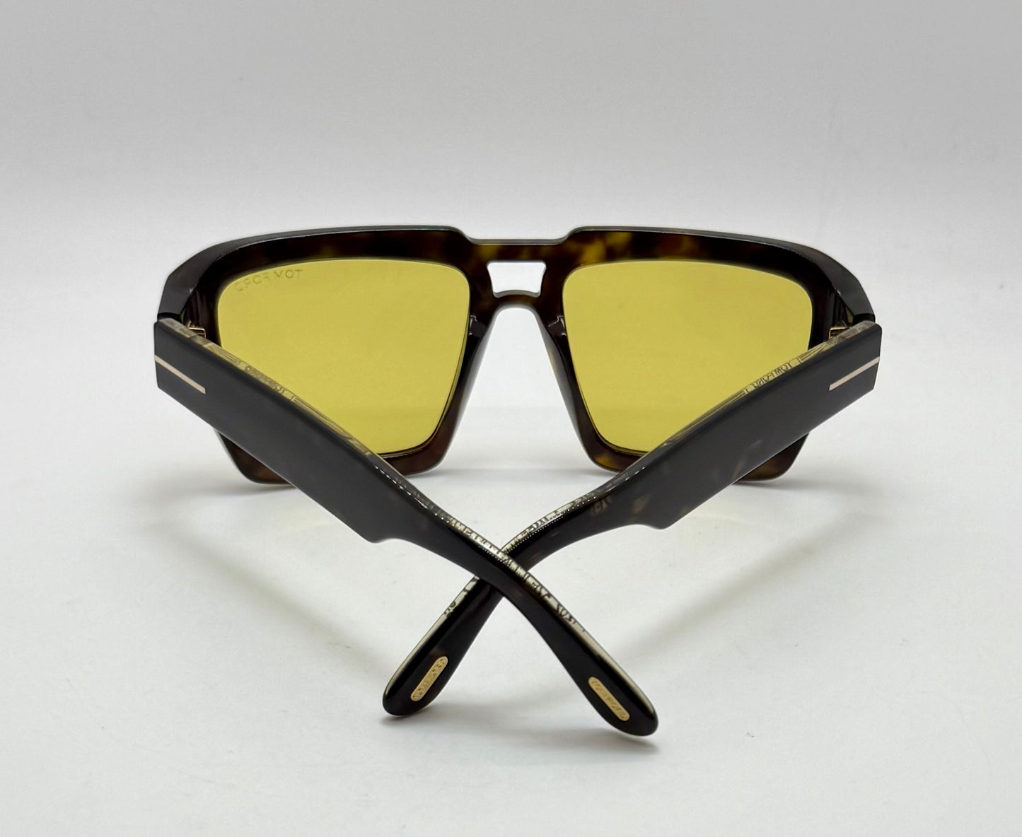 Tom Ford TF1202 52E ICON Collection Sunglasses-Zeiss Yellow Lenses-Full Kit-New