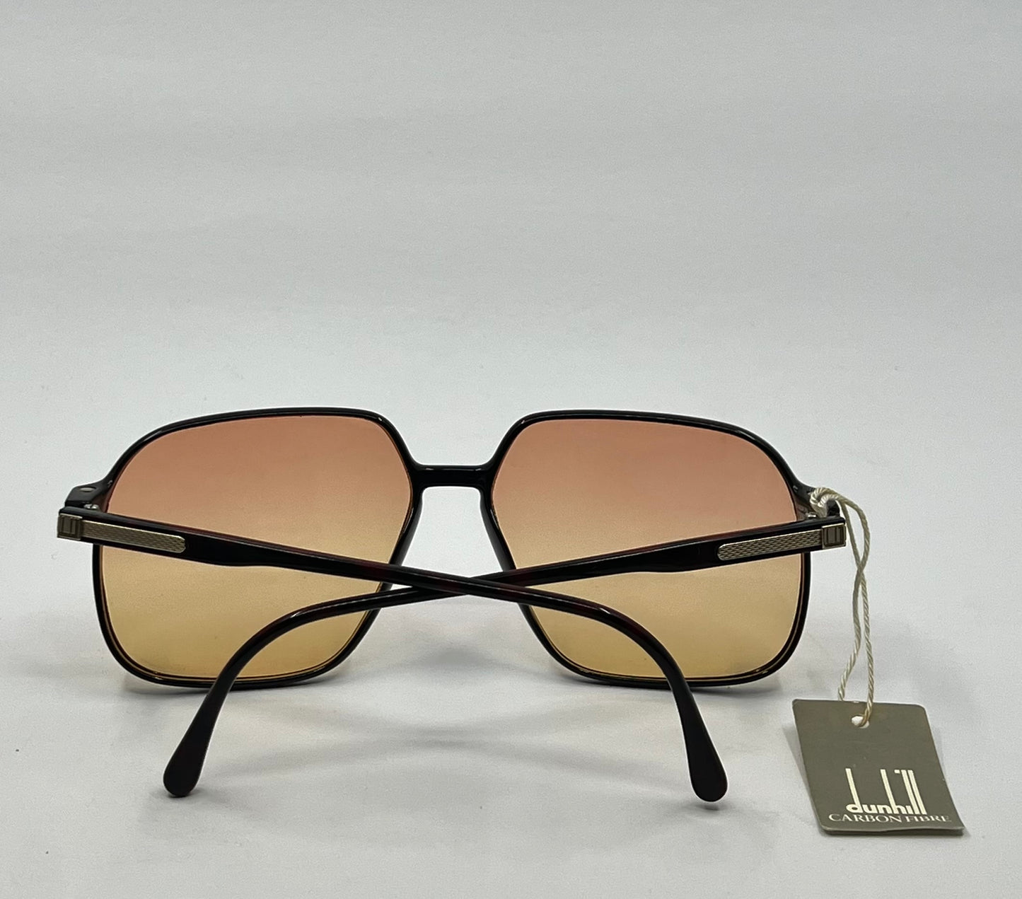 Dunhill 6106 Carbon Fibre Vintage Sunglasses Vintage w/New, Custom Lens + Original Cylindrical Case