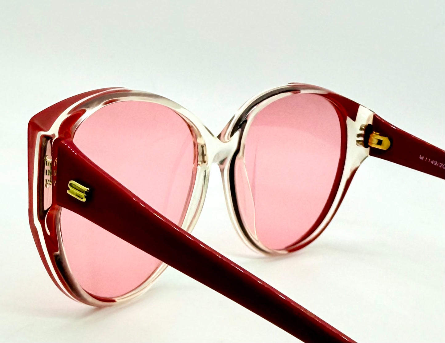 Silhouette M1149/20 C2740 Vintage Cat Eye Sunglasses w/New Pink Custom Lenses-58mm-Austria