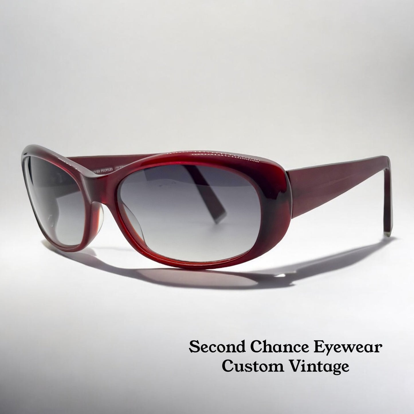 OLIVER PEOPLES PHOEBE SI VINTAGE SUNGLASSES – W/BRAND NEW, CUSTOM GRADIENT LENSES-RARE