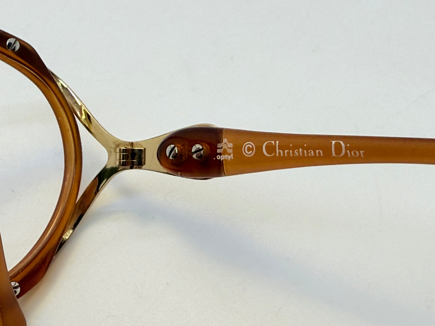 Christian Dior 2189 10 Amber Gold Vintage Deadstock Frame – Customizable or RX