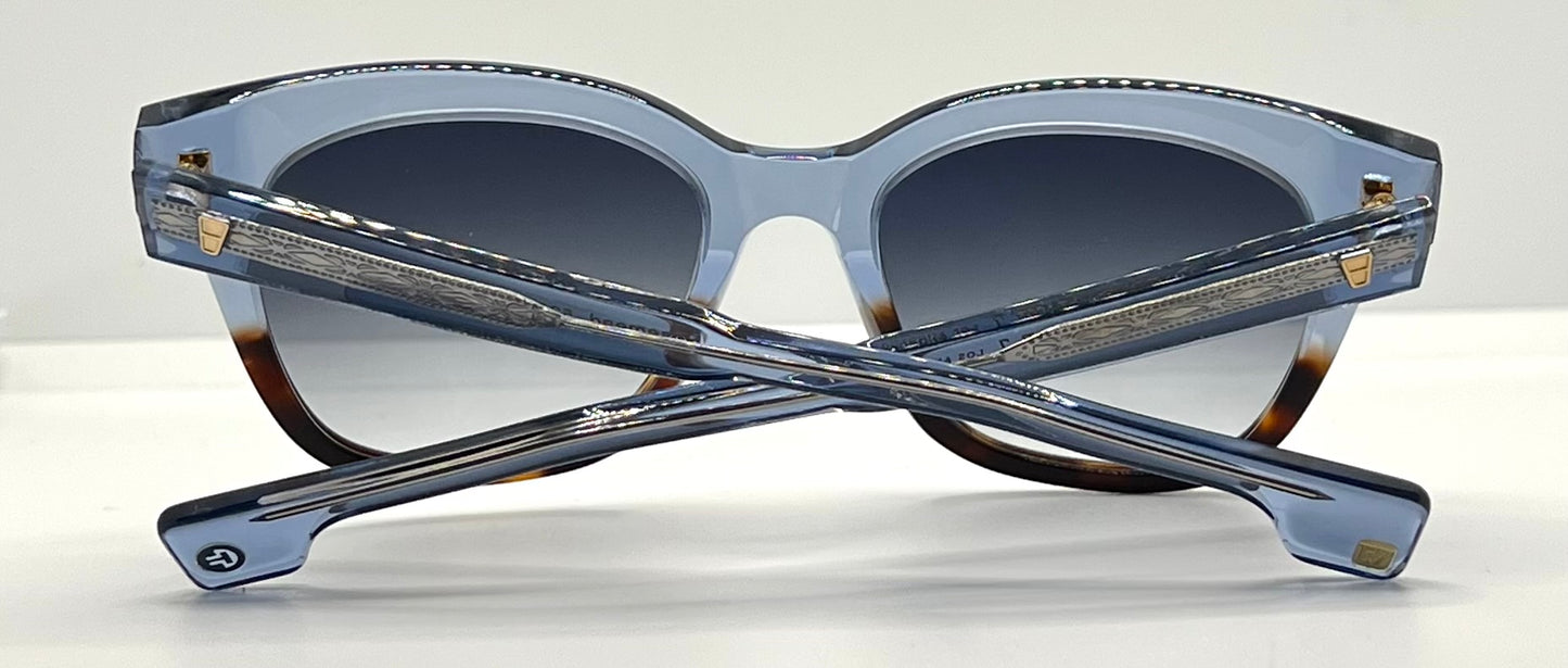 Entourage of 7 Rosemead 51-23-140 Blue/Tortoise Fade Grey Gradient Sunglasses New