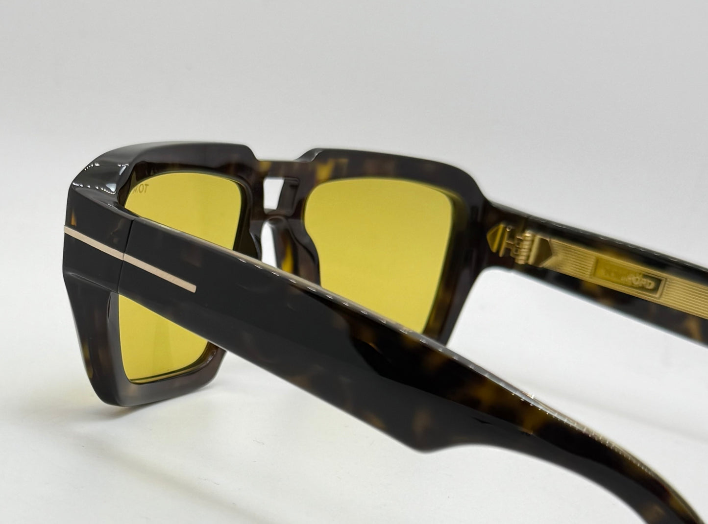 Tom Ford TF1202 52E ICON Collection Sunglasses-Zeiss Yellow Lenses-Full Kit-New