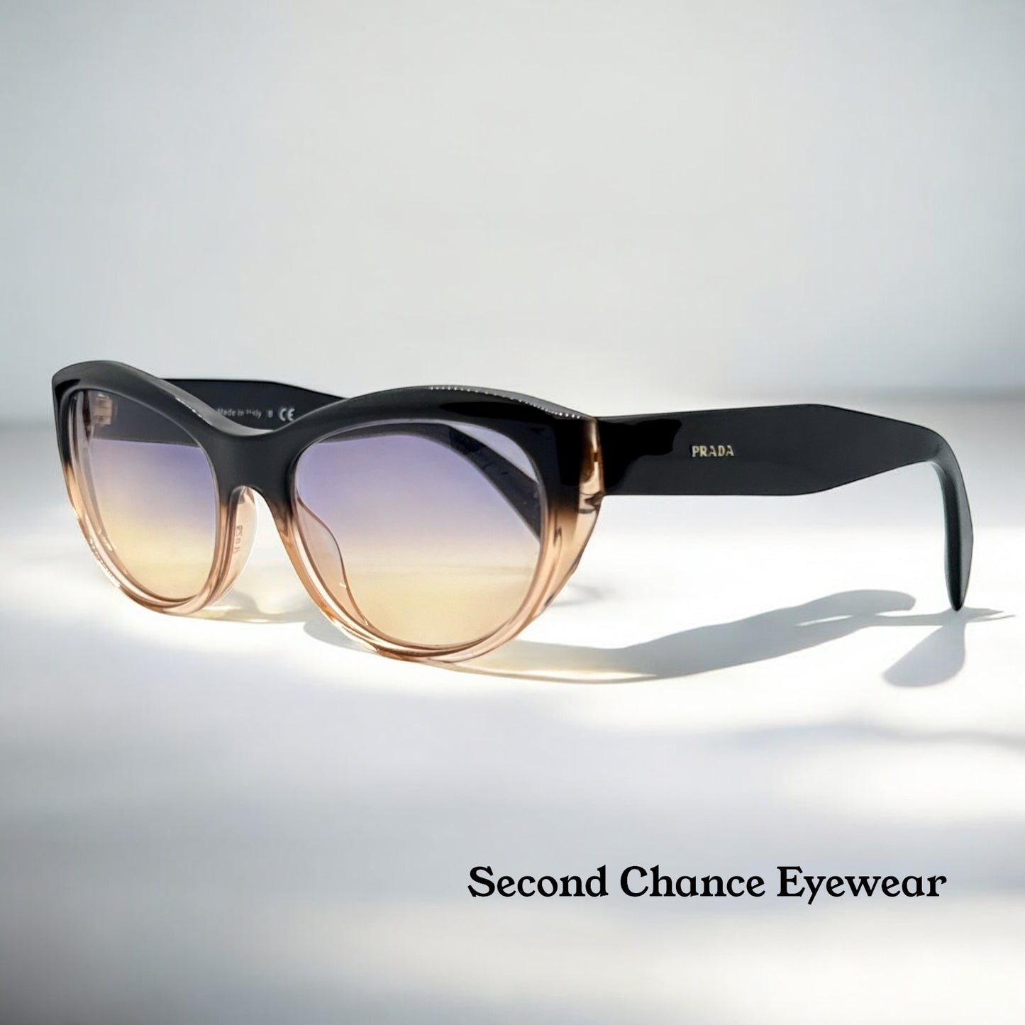 Prada Cat Eye Sunglasses-BP227099 w/New Day/Night Custom Lenses-New/Unworn