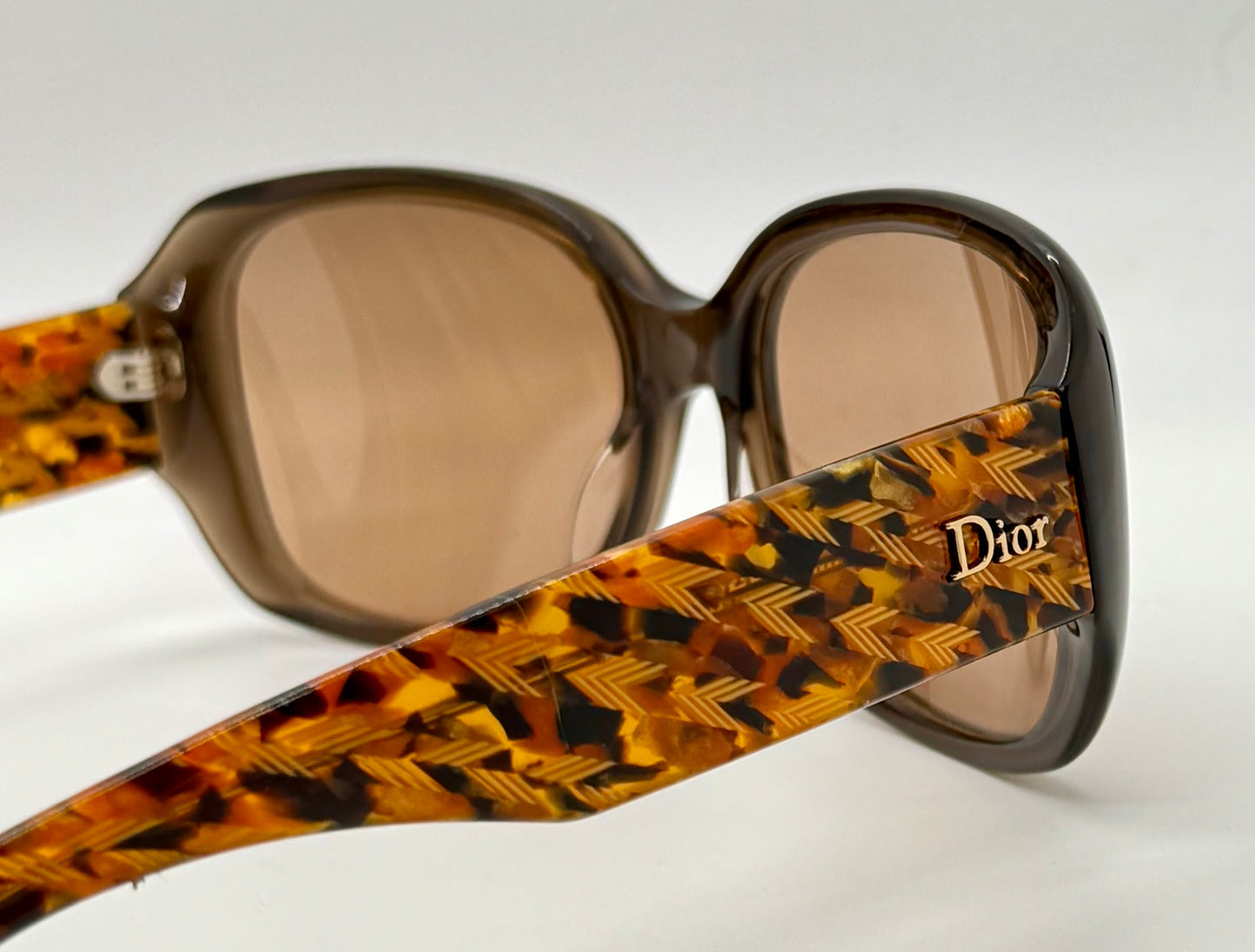 Christian Dior Flannelle 5 Vintage Sunglasses w/New Solid Brown Custom Tinted Lenses-Germany-56mm