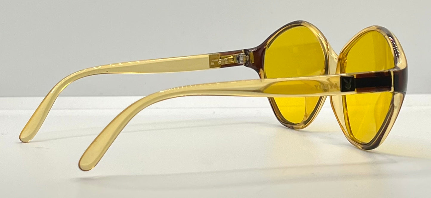 Playboy 4548 10 Vintage Sunglasses w/New Yellow Day/Night Custom Tinted Lenses-Unworn-54mm