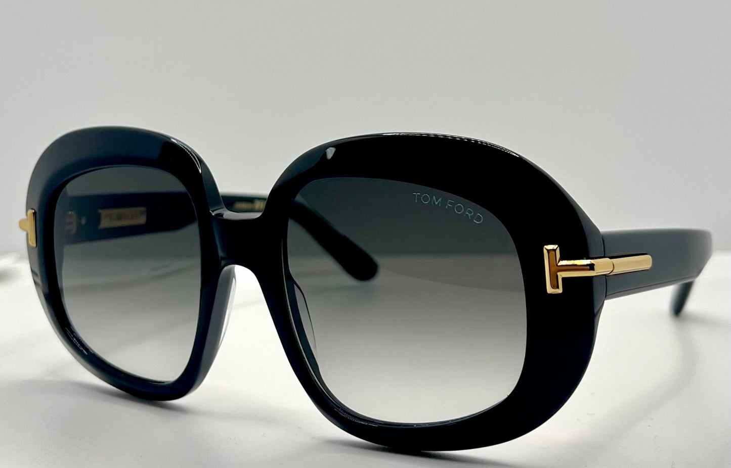 TOM FORD ICON COLLECTION TF1237 01B Sunglasses-ZEISS Gradient Lenses-Full Kit-NEW