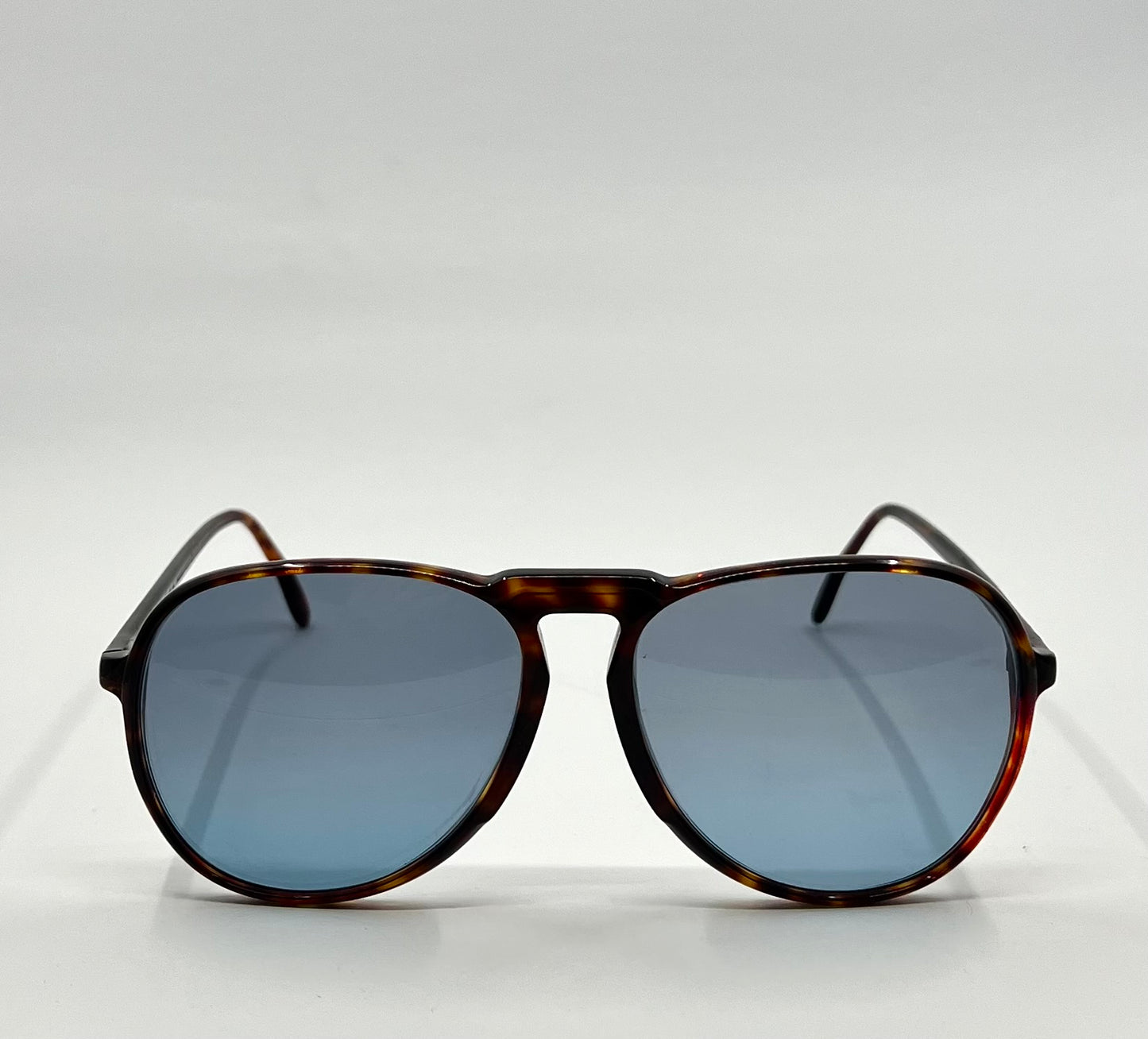 Silhouette MOD 237 COL 09 Vintage Sunglasses w/New Solid Blue Tinted Custom Lenses-Austria/60mm