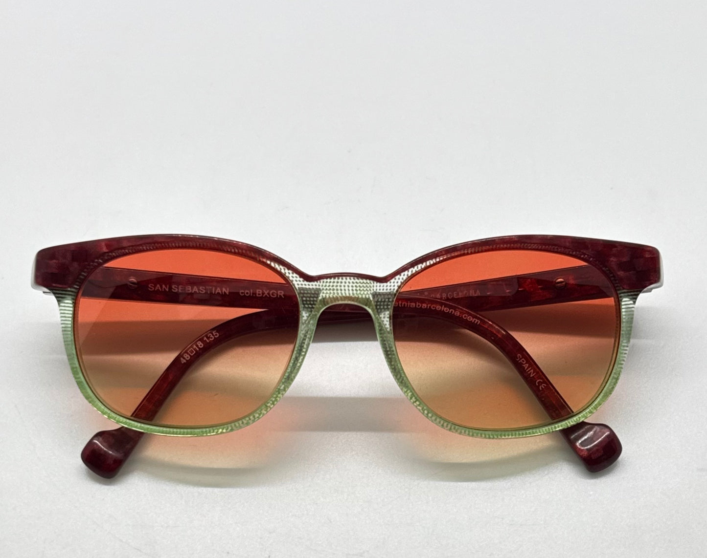 Etnia Barcelona SAN SEBASTIAN BXGR w/New Red/Green Custom Gradient Lenses-48mm