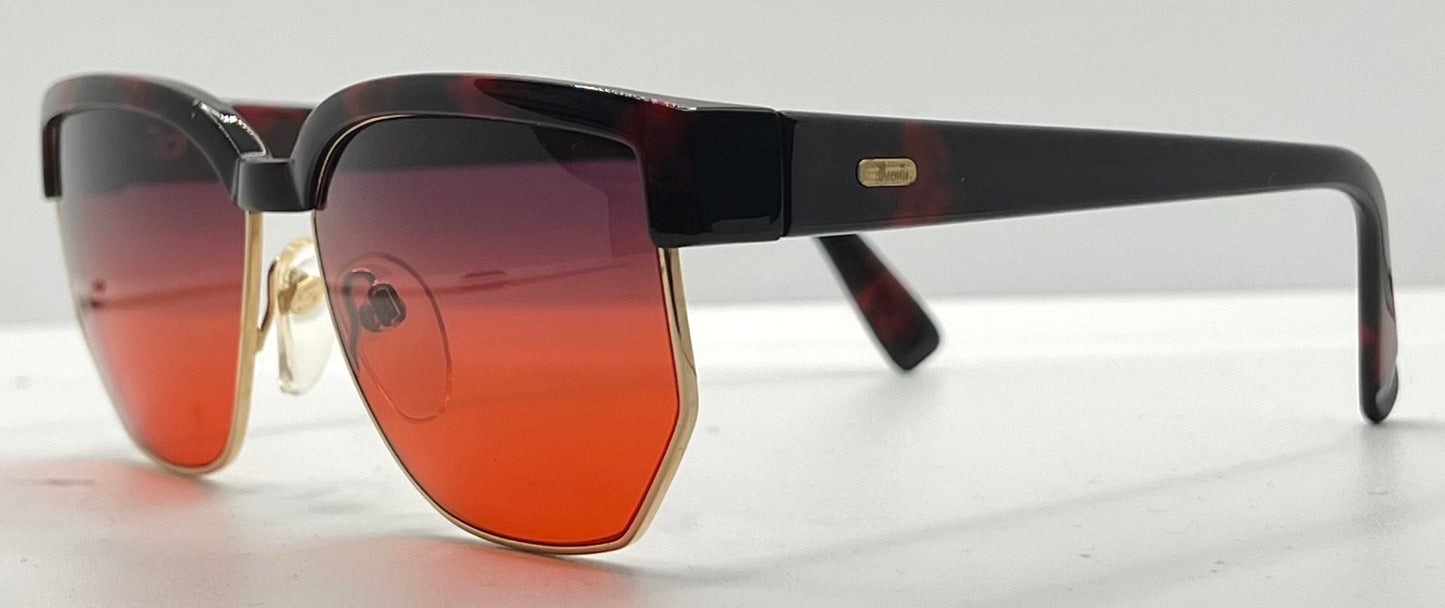 Silhouette V6054 M6067 Vintage Sunglasses w/New Custom Sunset Gradient Lenses-Austria