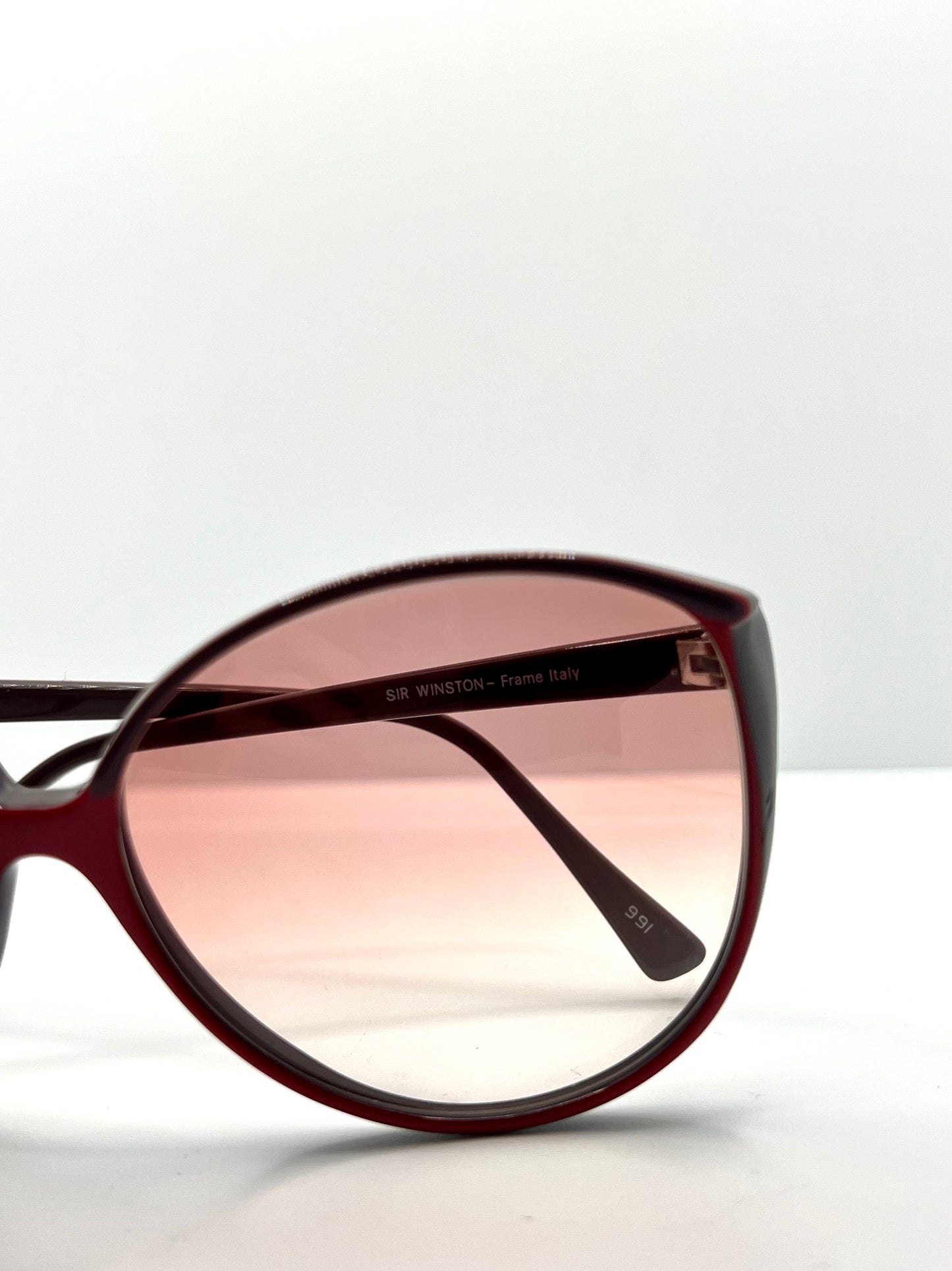 Sir Winston 3491-Vintage Sunglasses-Rosé Smoke Fade Lenses-Deadstock-Italy