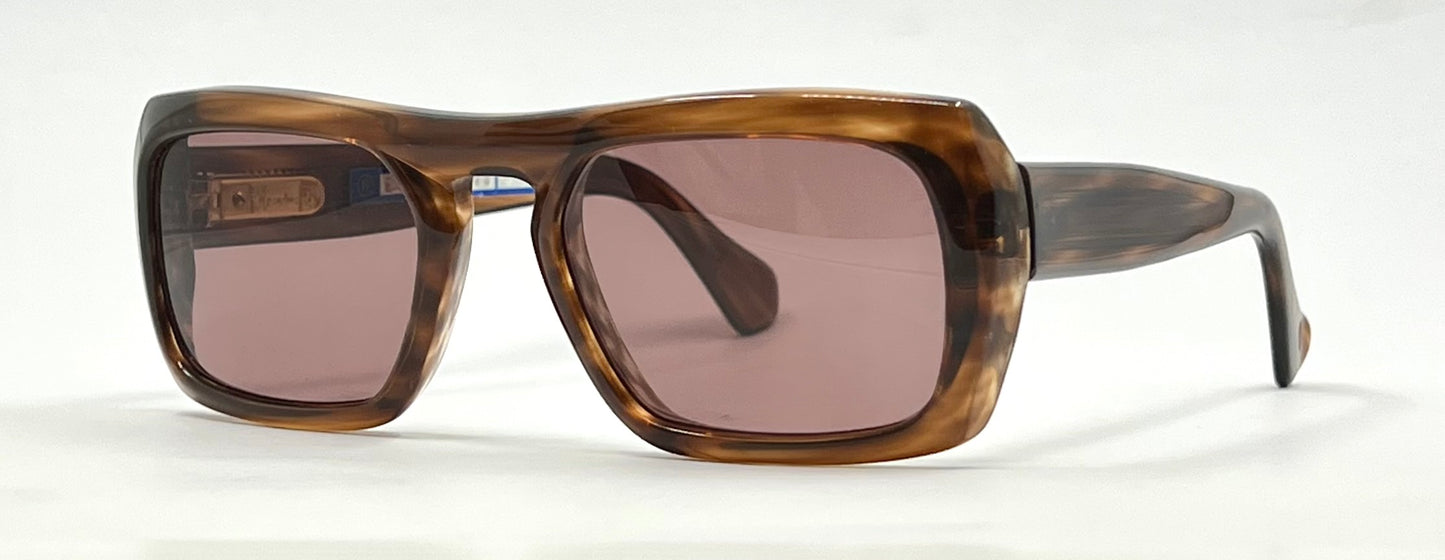 Rodenstock Exclusiv 317 Havana Vintage Sunglasses-New Rose/Brown Tinted Custom Lenses
