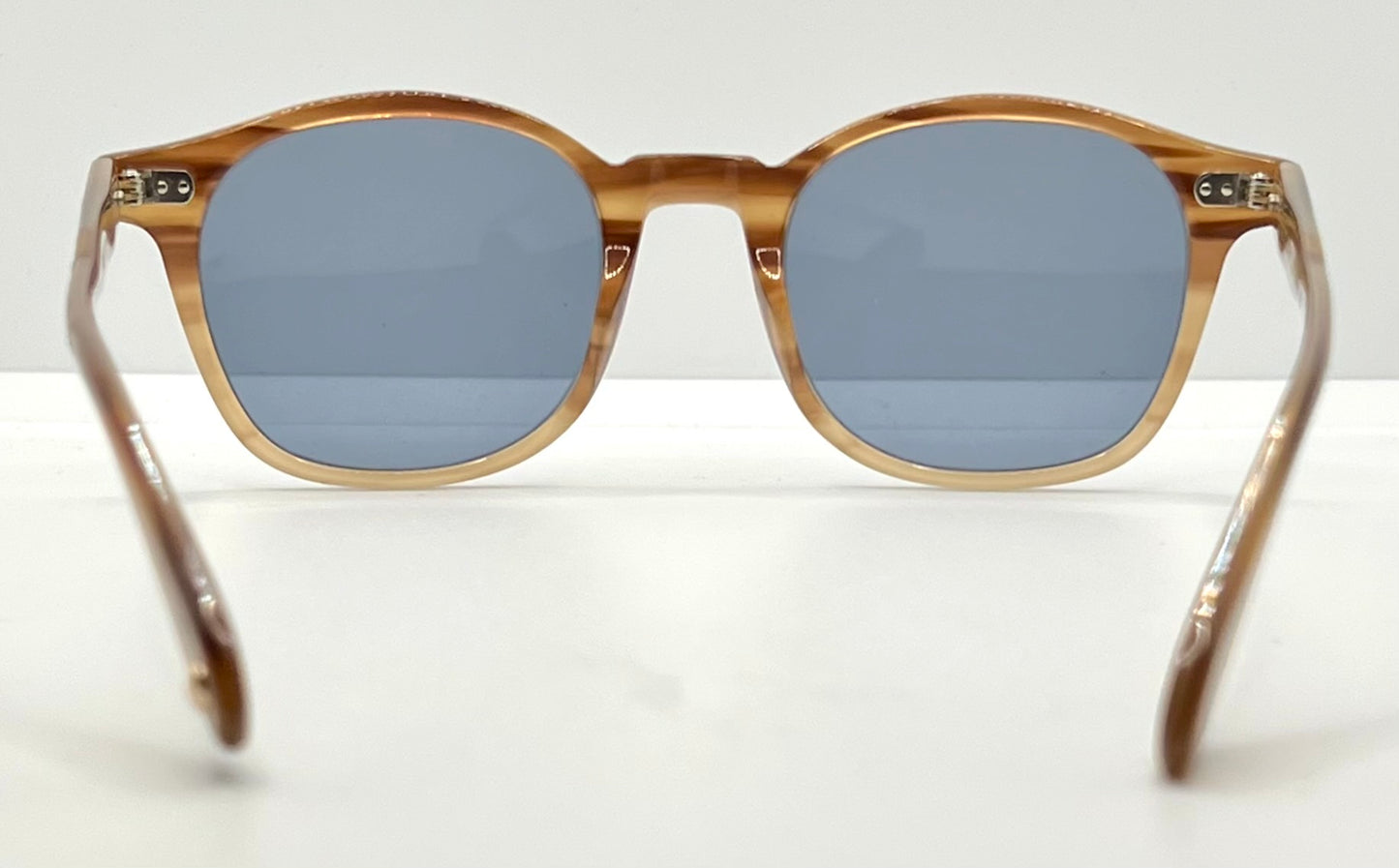 Garrett Leight Riley BTF Sunglasses w/New Pacific Blue Custom Lenses-Full Kit-Unworn-48mm