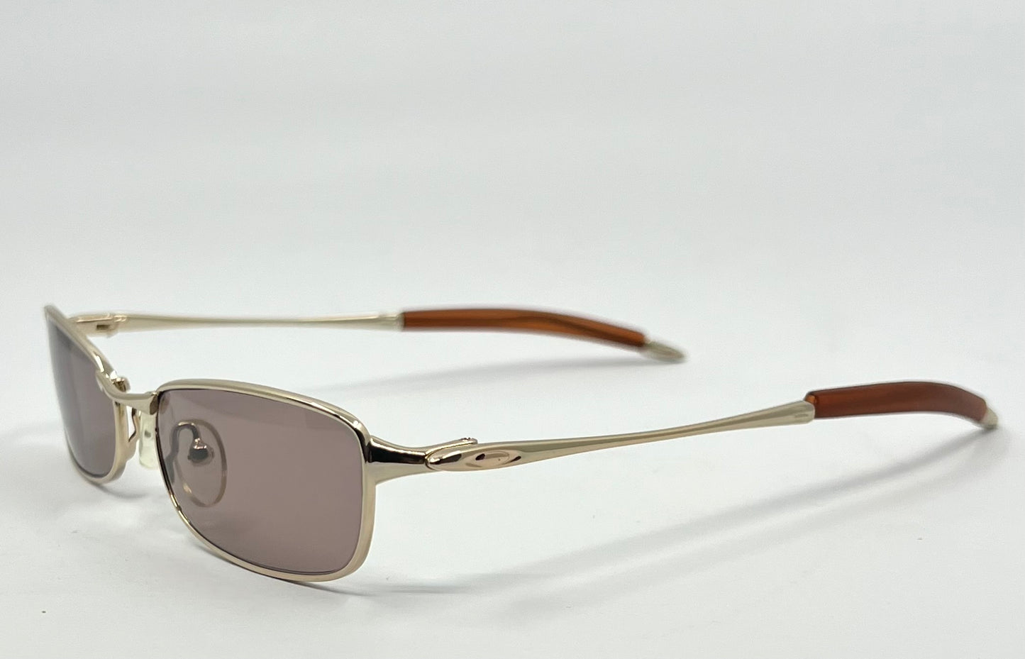 Oakley Straight Line 2.0 11-729 Vintage Sunglasses w/New Solid Brown Cudtom Tinted Lenses-Unworn/ Collectible