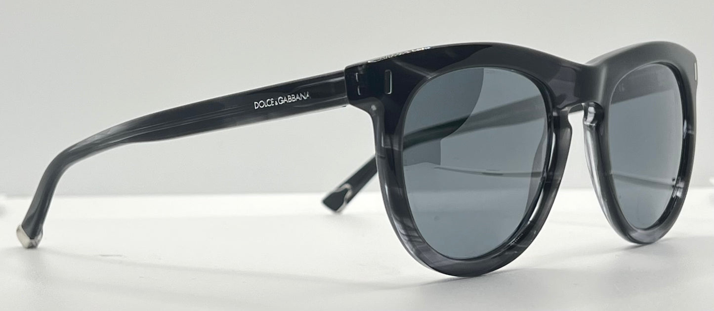 Dolce & Gabbana DG4281 2924/6G Smoke Grey Sunglasses Silver Mirror Lens Full Kit Italy
