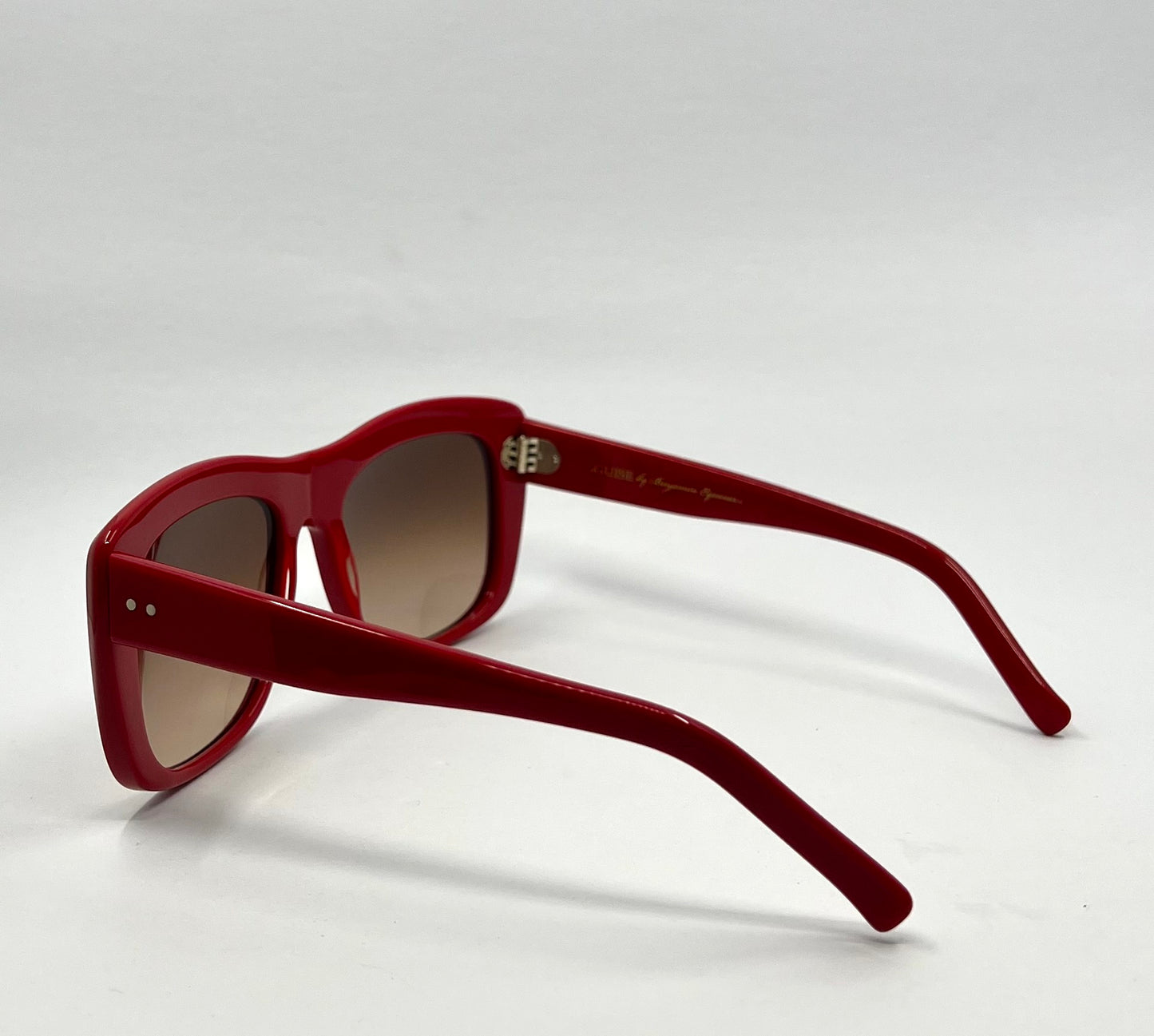 Guise By Benjamin Eyewear Stein Sunglasses – Glossy Red Acetate-Nos|Unworn