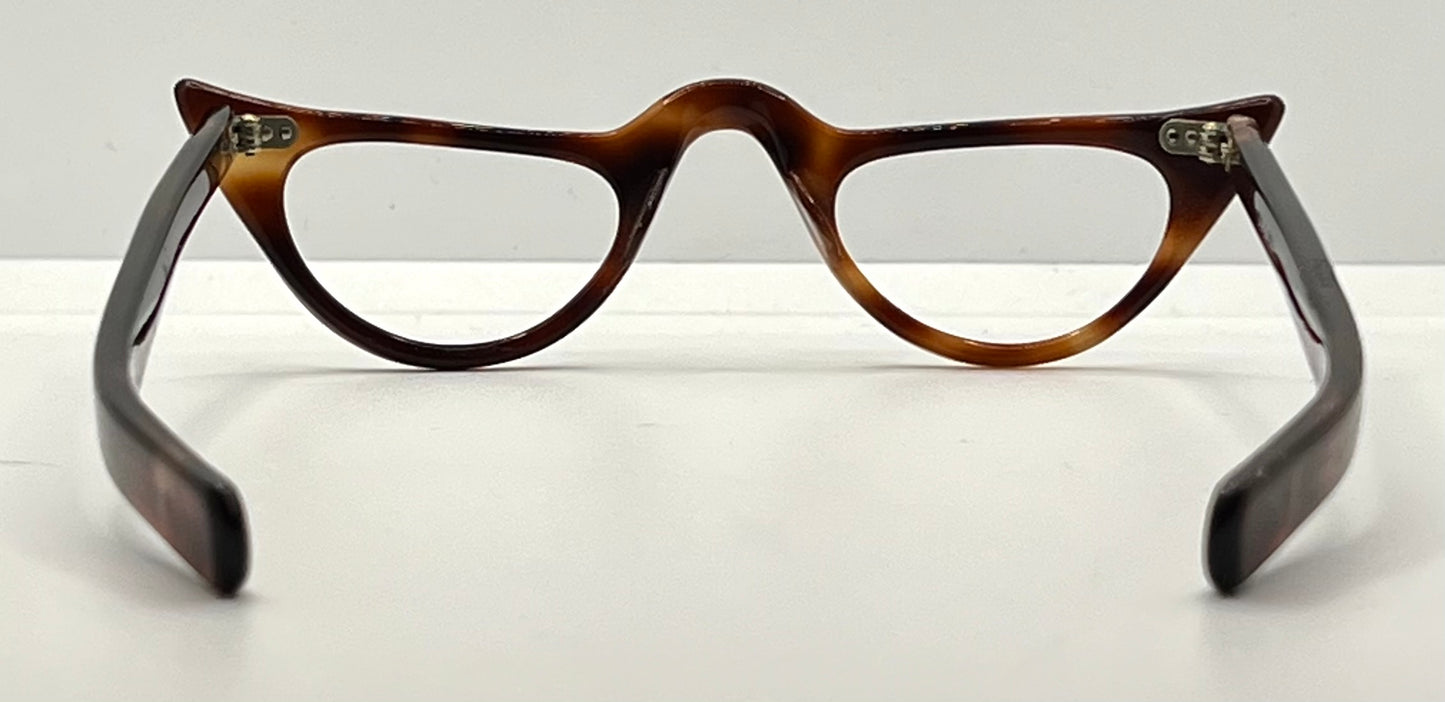 Vintage Cat Eye Eyeglasses Tortoiseshell Acetate – Refurbished USA 6½