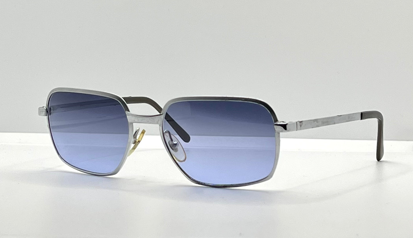 FAIRFIELD F088 Vintage Sunglasses w/New, Custom Gradient Twilight Blue Lenses-Deadstock-France